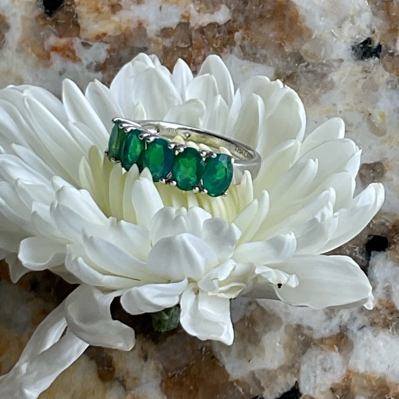 Genuine Ethiopian OPAL STERLING Silver Ring SIZE 6.5 - Picture 10 of 12